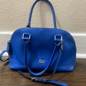 Guess cobalt blue purse
